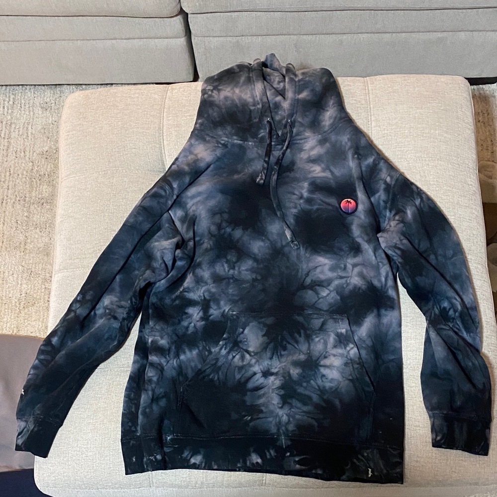 Black Tie-Dye Hoodie